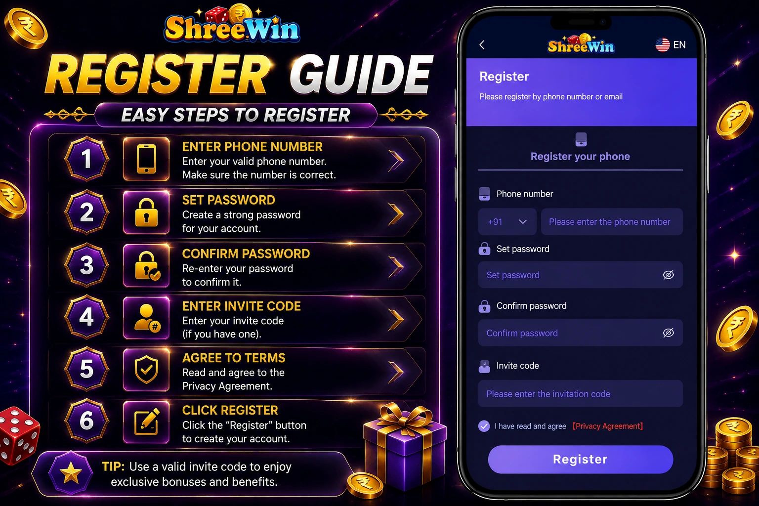 How to Register on ShreeWin